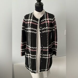 TALBOTS sweater jacket/ cardigan 🖤🤍💗